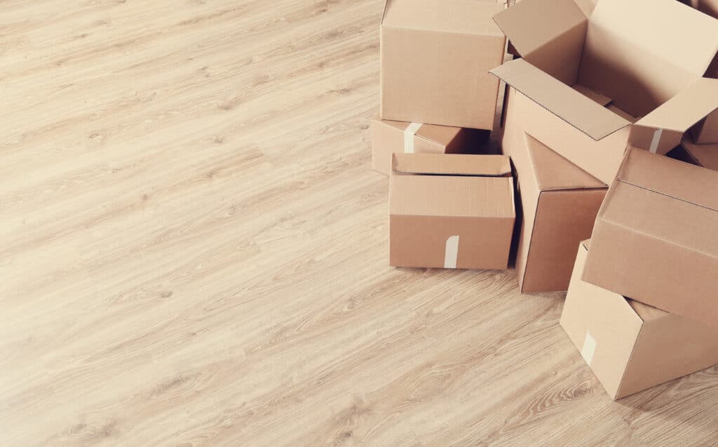 moving home with cardboard boxes 1